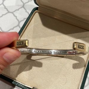 David Yurman 18 carat gold and silver bracalet